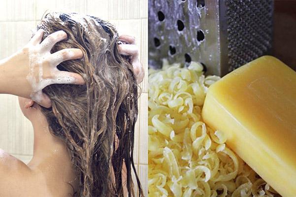 помогают ли волосам хозяйственное мыло